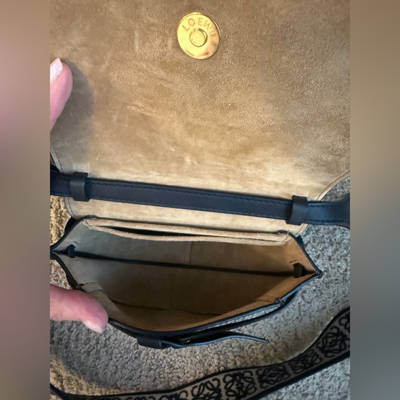 Loewe Mini Gate Leather Convertible Bag in Black - Picture 6 of 8